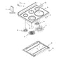 Whirlpool Range, Oven & Cooktop Dual Surface Element - WPW10535150, Replaces: W10535150