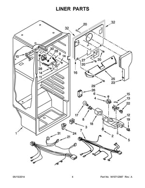 Whirlpool Refrigerator Thermostat - WPW10567140, Replaces: 2183403