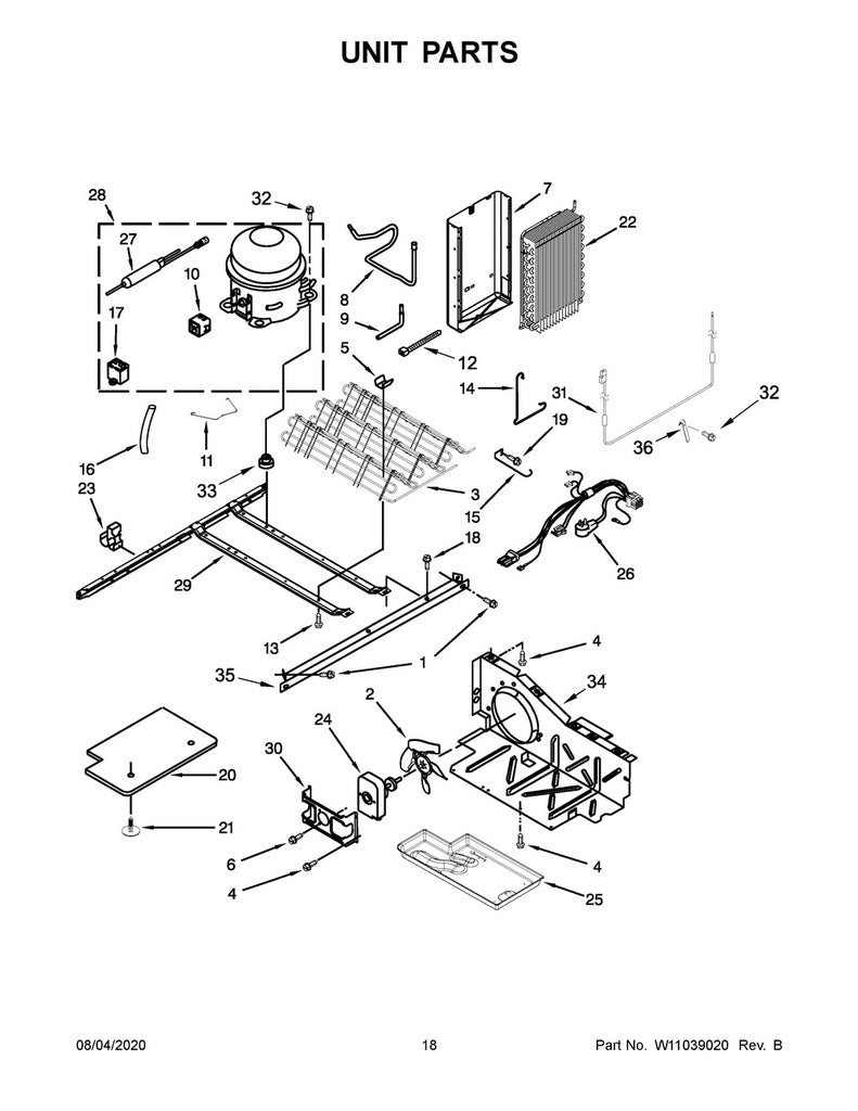 Whirlpool Refrigerator & Freezer Evaporator Tray - WPW10614158, Replaces: 1105523
