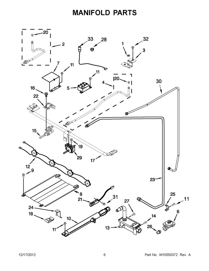 Whirlpool Range, Oven & Cooktop Oven Thermostat Kit - WPW10641988, Replaces: 98003984