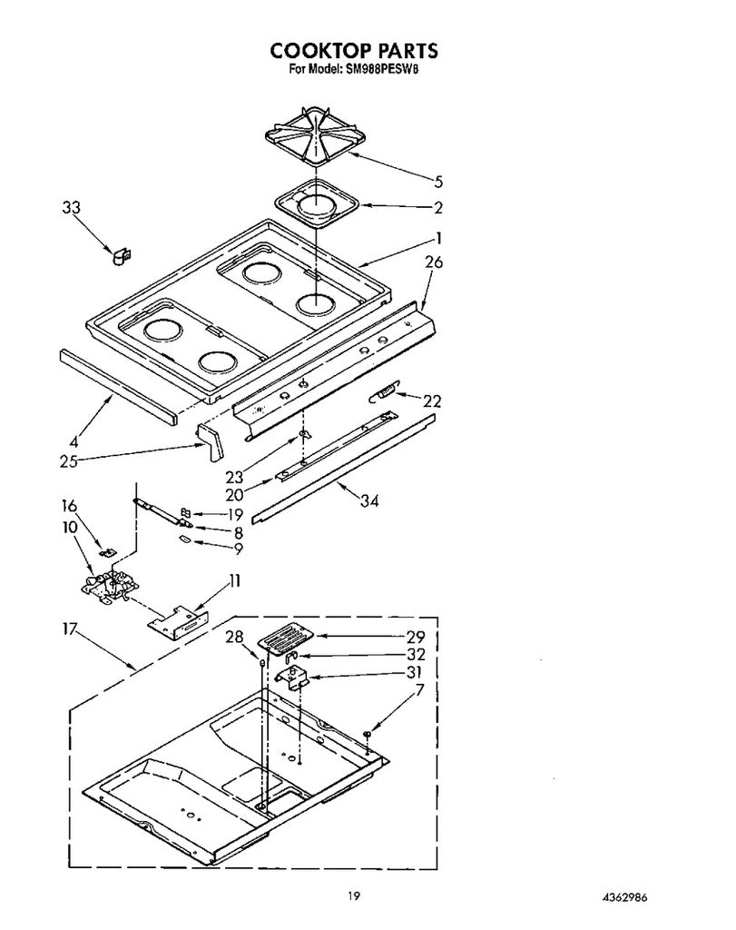 Whirlpool Range, Oven & Cooktop Top Burner Square Drip Pan - WPY0060872, Replaces: 60872