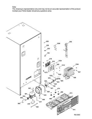 Ensemble de conduit de ventilation pour réfrigérateur et congélateur GE - WR03F04480