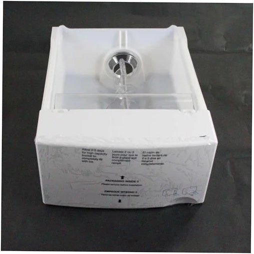 GE Refrigerator & Freezer Ice Bucket & Auger Assembly - WR17X12091, Replaces: WR17X10834