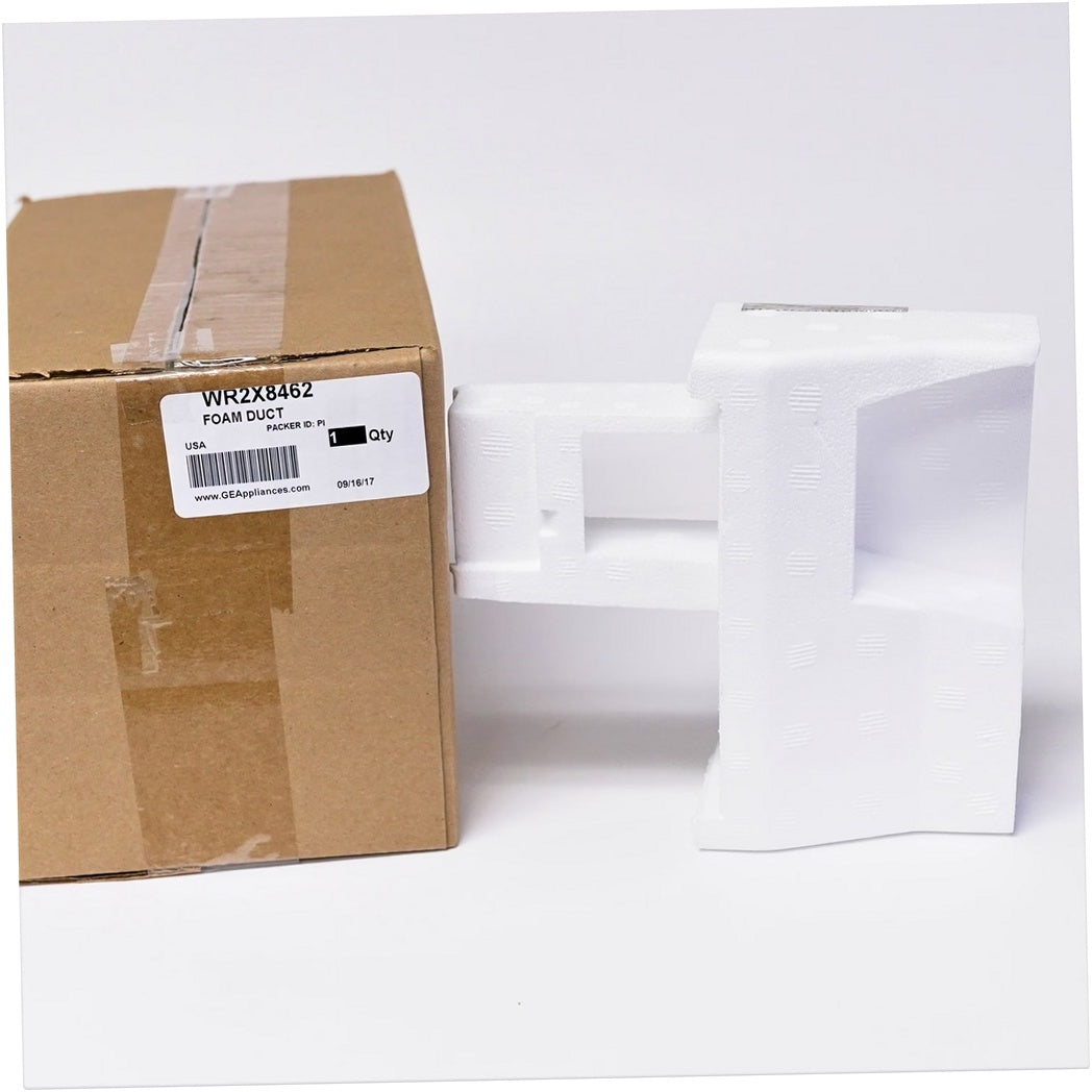 GE Refrigerator & Freezer Foam Duct Insert - WR2X8462, Replaces: WR02X8227