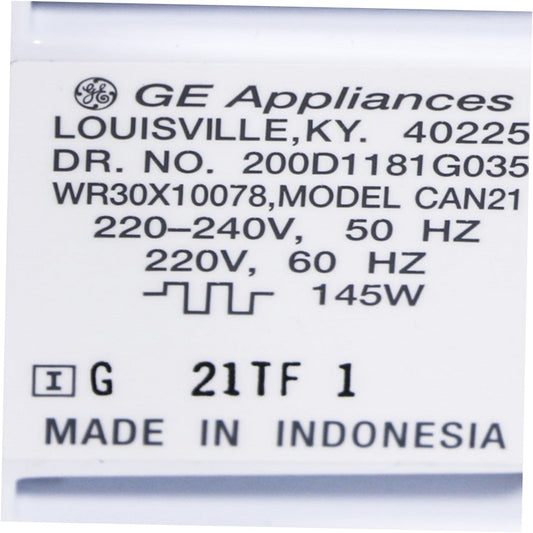 GE Refrigerator & Freezer Ice Maker Kit (220V) - WR30X10081, Replaces: WR29X0176