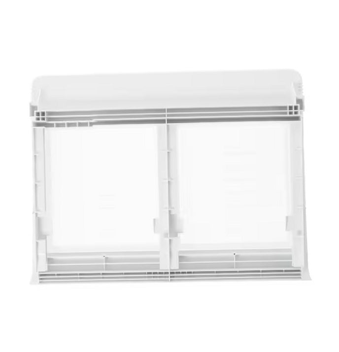 GE Refrigerator & Freezer Vegetable Pan Cover with Glass - WR32X10500, Replaces: WR32X10002