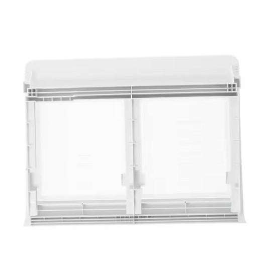 GE Refrigerator & Freezer Vegetable Pan Cover with Glass - WR32X10500, Replaces: WR32X10002