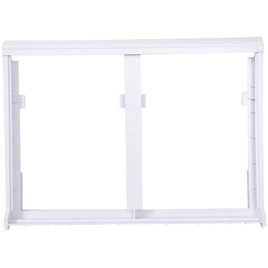 GE Refrigerator & Freezer Shelf Frame without Glass - WR32X10537, Replaces: WR32X10539