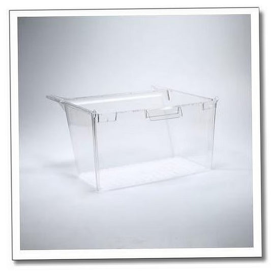 GE Refrigerator & Freezer Meat Pan (Clear) - WR32X10835, Replaces: WR01X11009