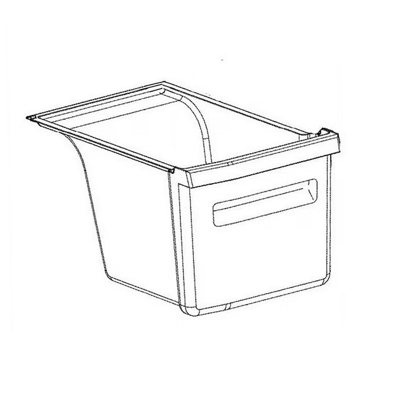 GE Refrigerator & Freezer Crisper Drawer - WR71X30246, Replaces: WR71X27412
