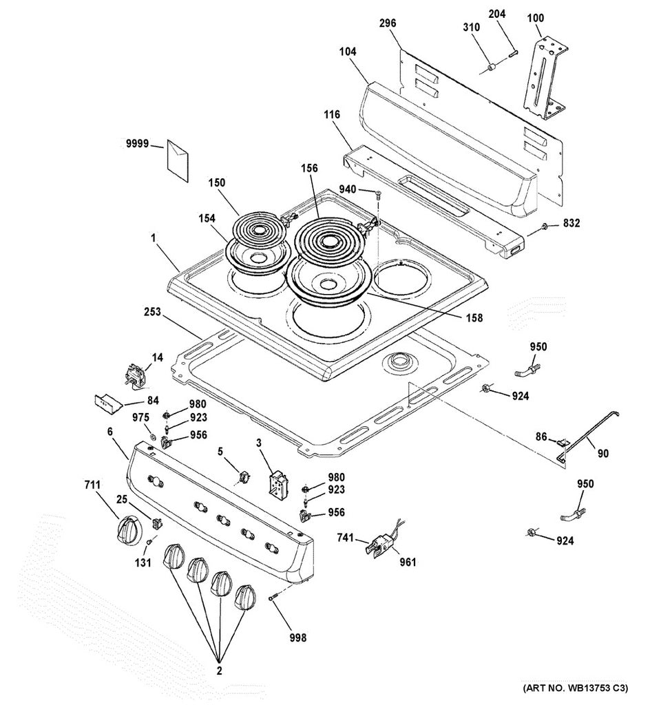 GE Range, Oven & Cooktop Range Surface Element Receptacle - WS01A00907