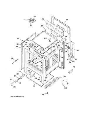 GE Range /Oven Range Drawer Support - WS01A00942