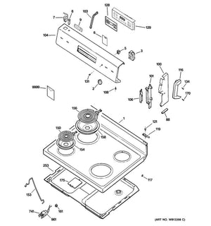 GE Range /Oven Range Oven Receptacle, White - WS01F00937
