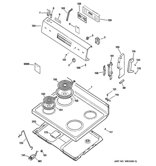 GE Range, Oven & Cooktop Range Oven Receptacle, White - WS01F00937