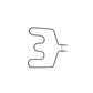 GE Range Oven Bake Element - WS01F02199