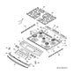 GE Range /Oven Range Burner Cap Assembly, 9500 - WS01F02536, Replaces: WB29K10023