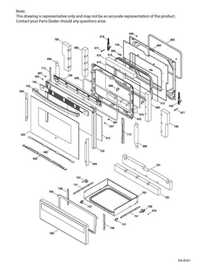 GE Range /Oven Range Radiant Cooktop Main Wire Harness - WS01F07839