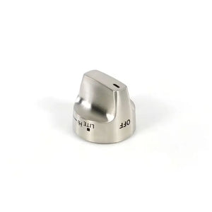 GE Range /Oven Control Knob (Brushed Stainless) - WS01F09309, Replaces: WB03X31659