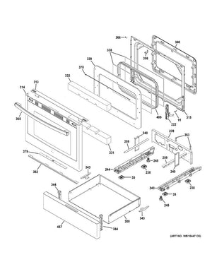 Pied de nivellement pour cuisinière, four et table de cuisson GE - WS01L05470