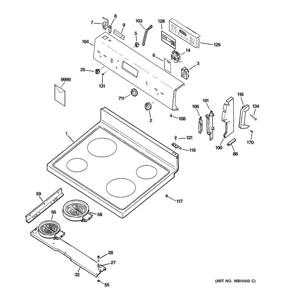 GE Range, Oven & Cooktop Range Oven Thermostat Control Knob, White - WS01L05652