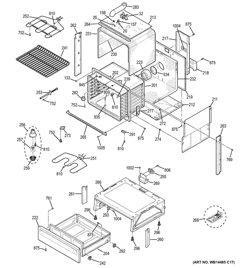 GE Range, Oven & Cooktop Range Oven Rack - WS01L11401