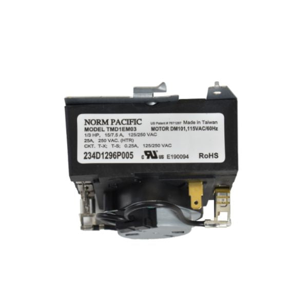 GE Dryer Dryer Timer - WW02F00286, Replaces: 234D1296P005