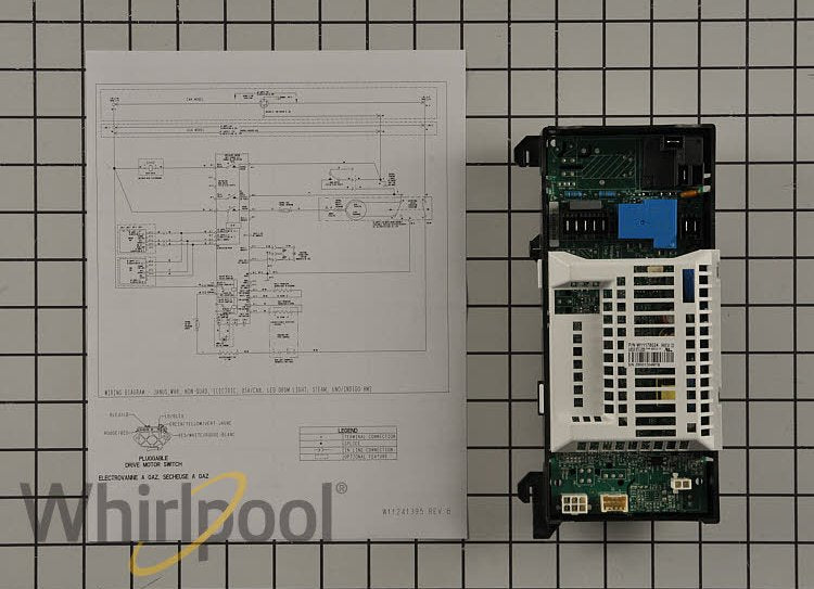 Whirlpool Dryer Electronic Control Board OEM -W11331275, Replaces: W11298841 4930973 AP6872165 PS12711969 EAP12711969 PARTS OF CANADA LTD