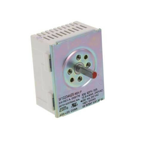 Whirlpool Range Surface Element Switch - WPW10234425, Replaces: 1548306 4442792 AH11750742 AH2366868 AP4481256 AP6017444 EA11750742 EA2366868 OEM PARTS WORLD