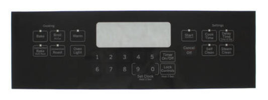 GE Range Oven Membrane Switch, Black - WS01F06187, Replaces: AH10056249 EA10056249 EAP10056249 PS10056249 OEM PARTS WORLD