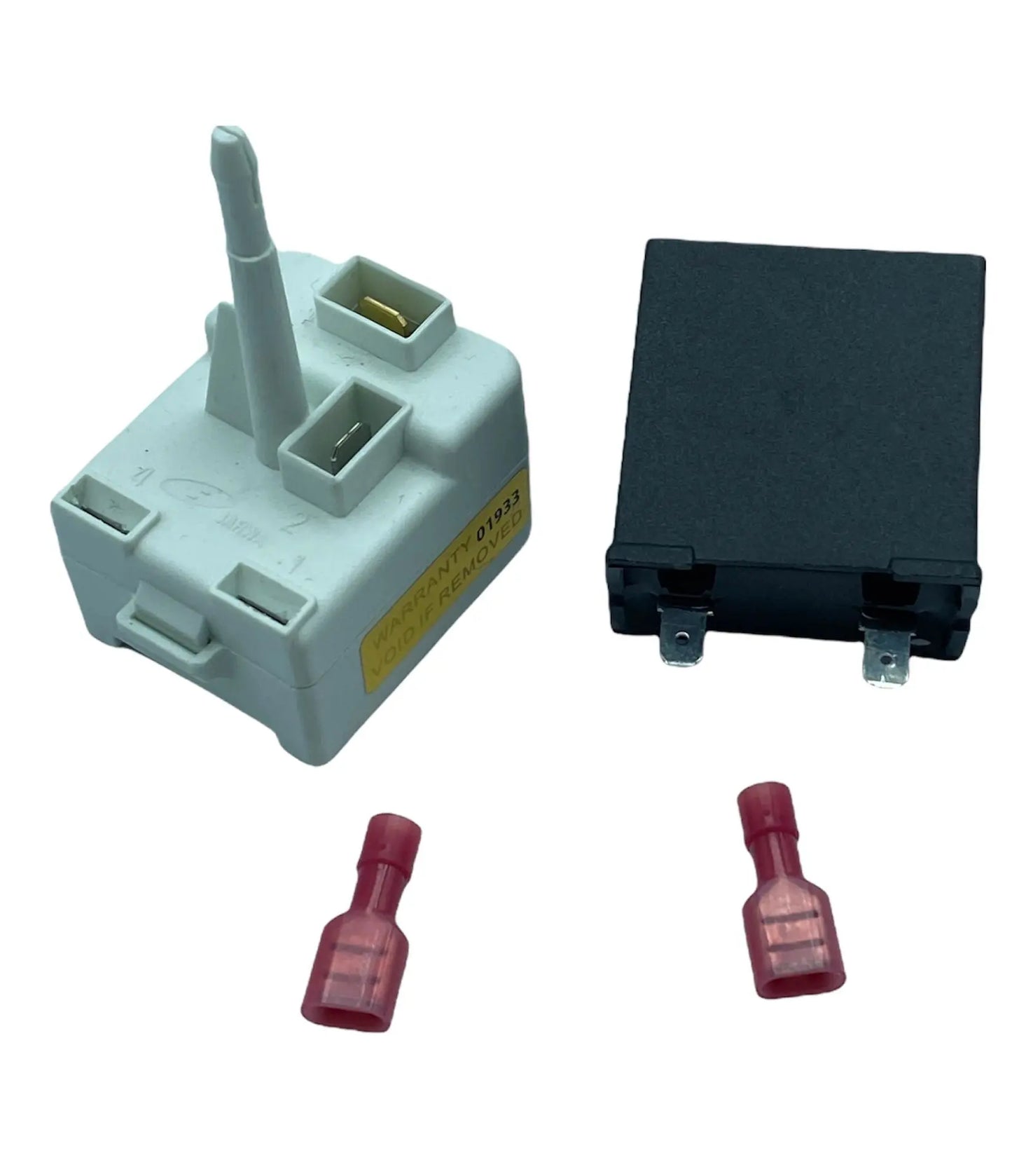 G.E Refrigerator Start Device Kit - WR01L03291 or WR09X10105 ,  REPLACES: WR08X10066  WR09X10081 1091666  EA963863  PS963863  AP3772846  PD00029698 INVERTEC
