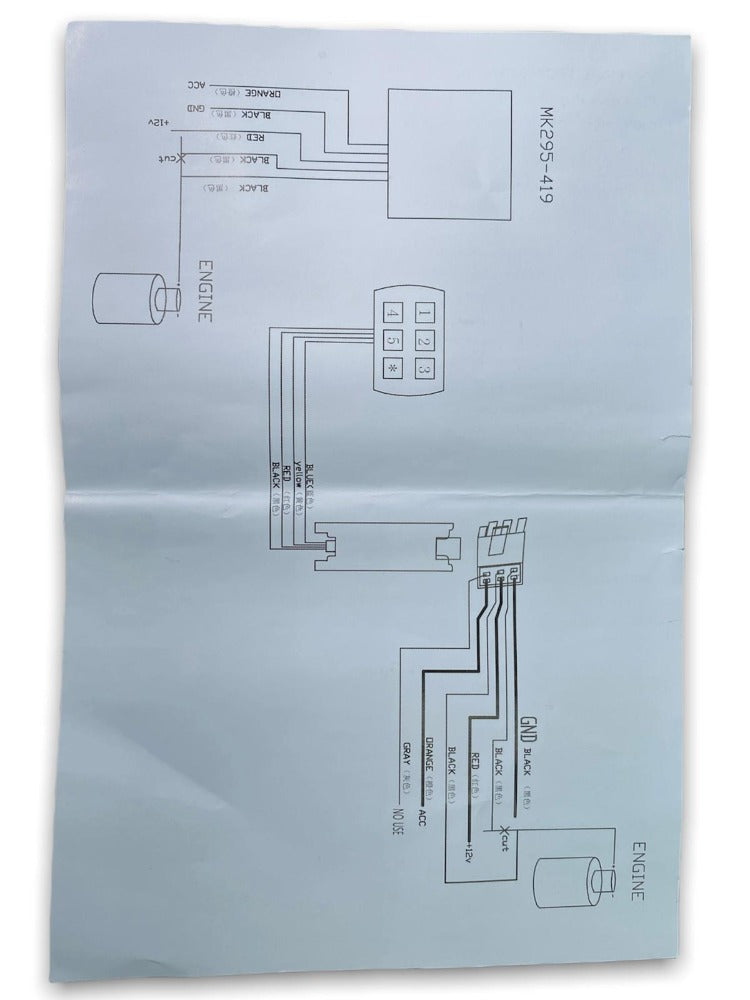 Vehicle Immobilizer Code - Passcode, (Theft prevention system) Password immobilizer, Automatic Engine lock anti-theft INVERTEC