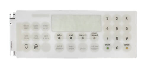 Frigidaire Range Clock Overlay, White - 316419820 OEM PARTS WORLD