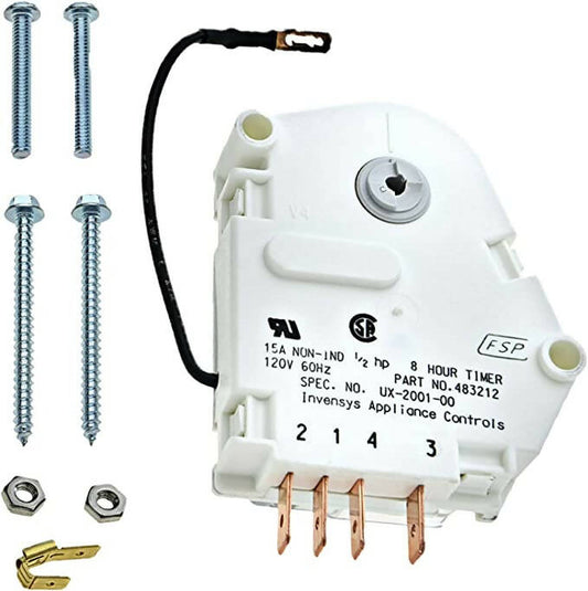 Whirlpool Refrigerator Defrost Timer Kit - W10822278, Replaces: 0053736 0053736-REPL 0055525 0055525-REPL 0056627 0056768 0056906 0056907 OEM PARTS WORLD