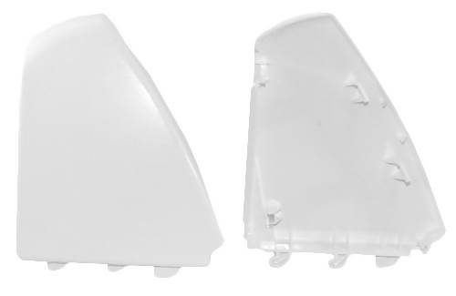 Whirlpool Dryer Control Panel End Cap Kit, White, 2 Pieces - W10820038, Replaces: 279962 4283300 8271359 8271363 8271365 8271369 897705 OEM PARTS WORLD