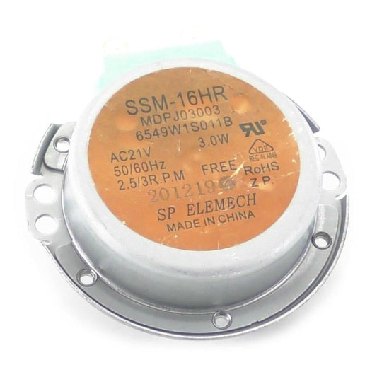 LG Microwave Turntable Motor, AC Synchronous - 6549W1S011B, Replaces: 6549W1S002B 6549W1S011A 6549W1S011C 6549W1S017A 6549W1S021B SSM-16HR OEM PARTS WORLD